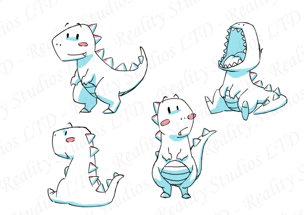 Razer Character sheet - little dino - made for Andy's Apps Trailer